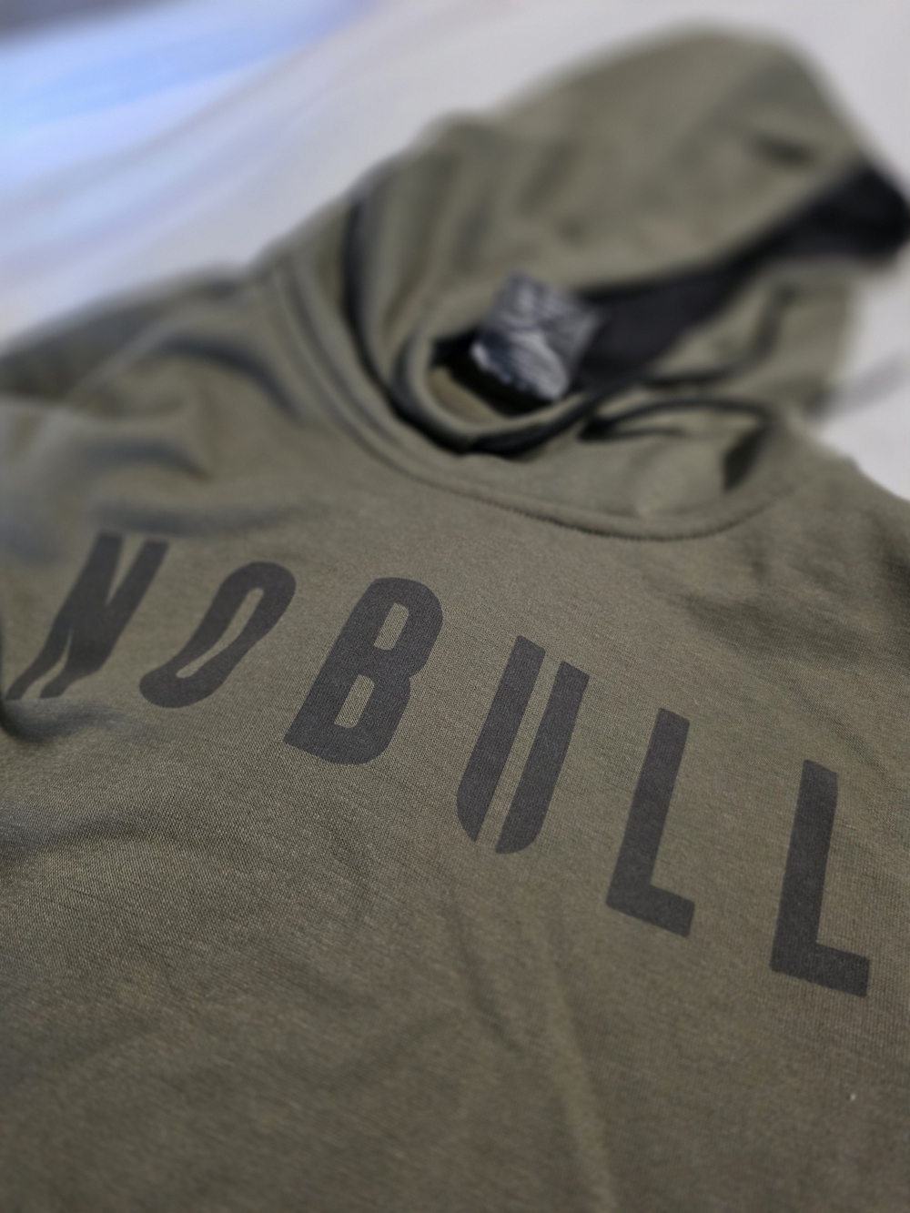 NOBULL Olive Green Logo Hoodie - Picture 3 of 4